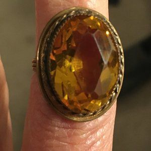 Vintage Amber Color Ring